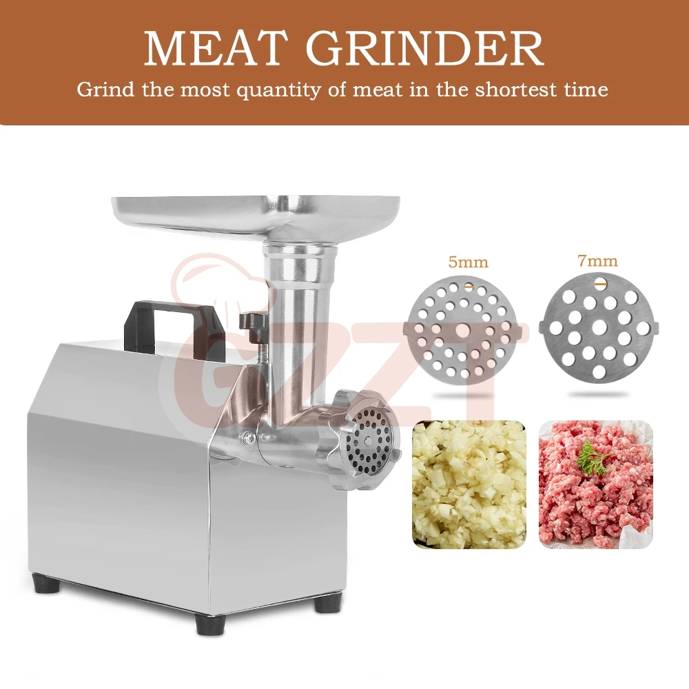 Stainless Steel Locked Powerful Home Kitchen Meat Mincer Slicer Grinder Machine Food Grinder Automatic Electric Meat Grinders - Image 6