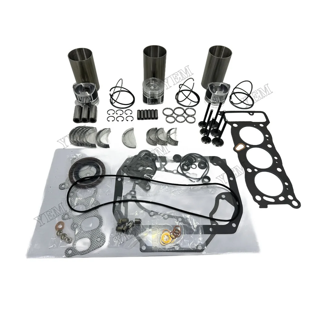 For Isuzu 3KC1 Overhaul Repair Kit Engine Part Gasket Piston Set