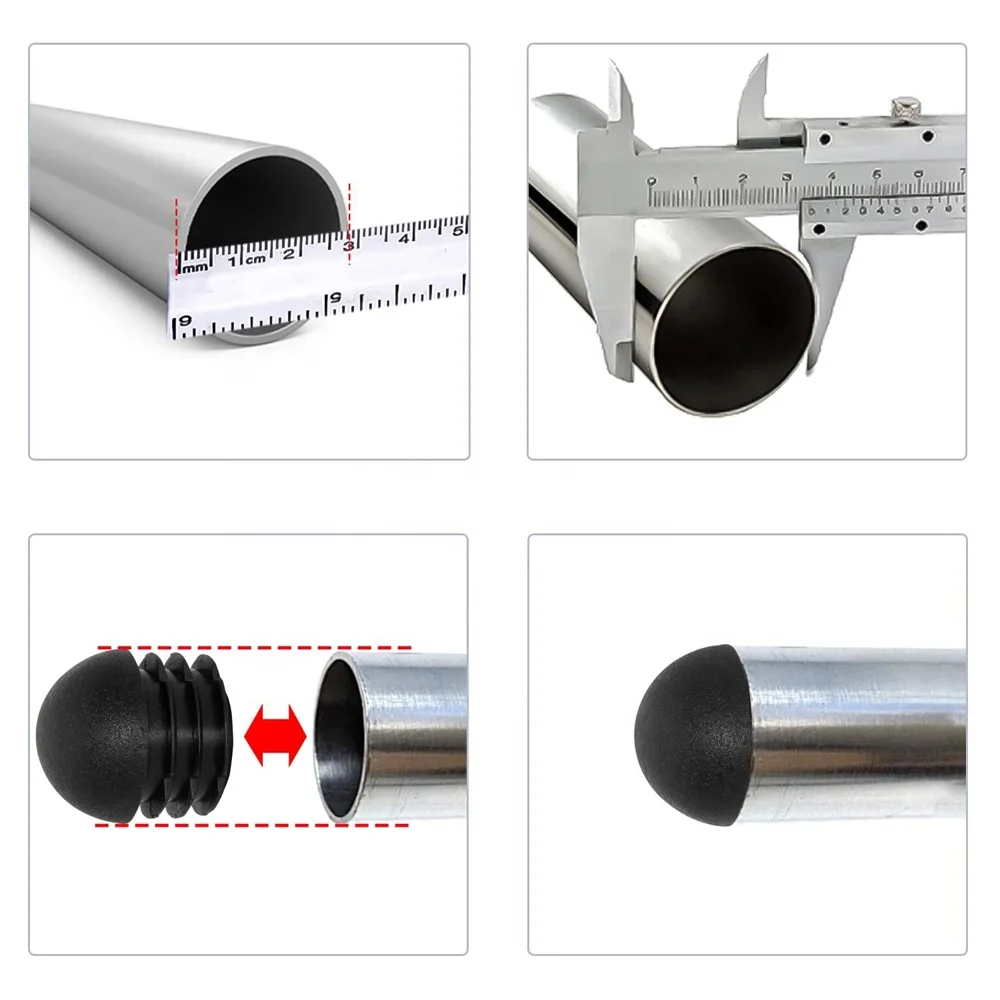 Tappi Per Gambe Sedie - 20 Pezzi Neri In Plastica, Diametro 25mm - Foto 12