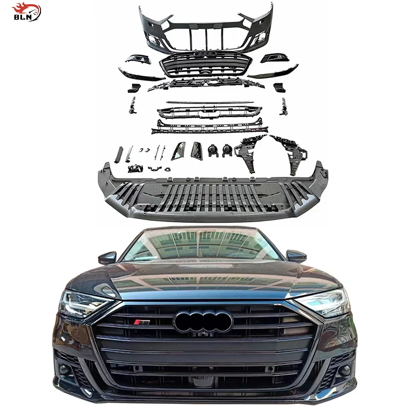 Rs8 Style Body Kit Include Bumper Grille Suit For Audi A8 D5 2013-2017 ...