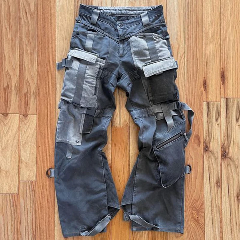 DiZNEW Factory Wholesale Custom Multiple Pockets Baggy Cargo Pants Men Cargo Pants Men High Quality manufacture