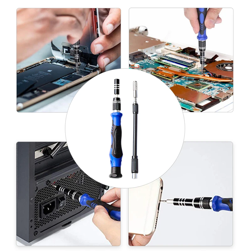 124 in 1 Pro Multi Screwdriver Set Magnetic Torx Phillips Screw Driver Bits for Phone PC Laptop Repair Tools Kit