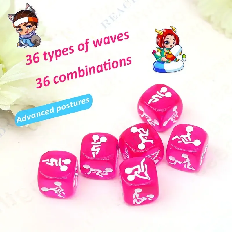 High Quality Sex Positions Dice with Sex Love-Position Oral Sex Dice 1.8cm Adult Game Erotic Dice