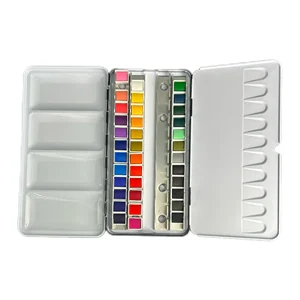 36 Colour Paint Pen Set Hot Sale Watercolor Tin Box Pack China Watercolor Factory