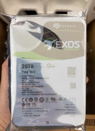 Seagate ST20000NM007D 20TB 3.5 Inch Exos X20 SATA Enterprise Helium HDD