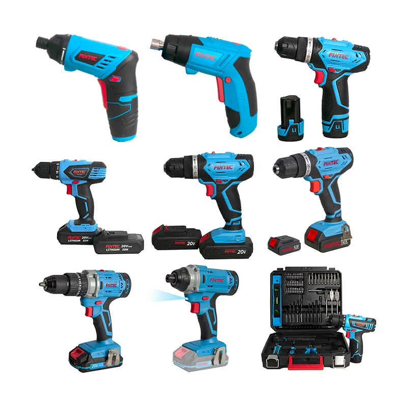 FIXTEC Hardware Tools Power Works Cordless Tools Set Combo Electrician Tool Kit