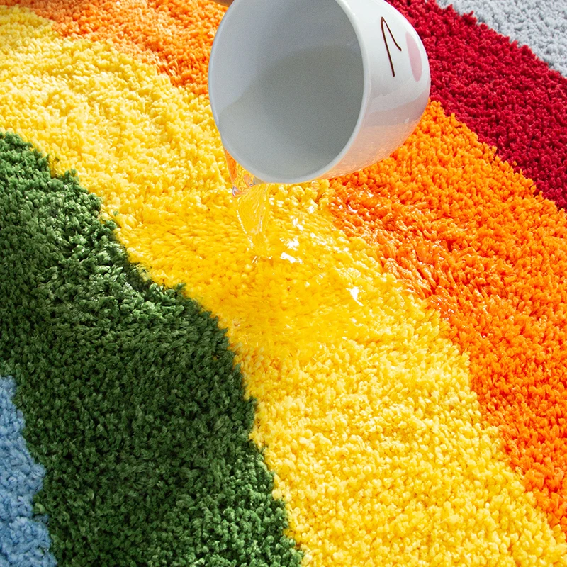 Новый голый коврик для ванной машинная стирка разноцветный супер-коврик мытья воды