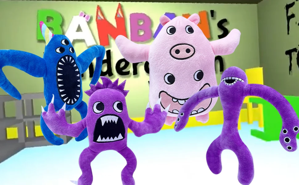 SmallBos Garten of Banban Plush, 2023 New Banban Garden Chapter 2 Plush,  Horror Game Monster Figure Plushies Toys (Color A)