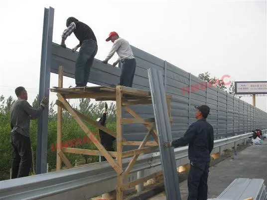 product modern design acrylic and pvc noise barrier metal sheet transparent wall acoustic sound barrier for outdoor and highway use-14