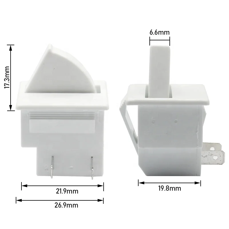 Generic Refrigerator 2 Pin Door Light Switch Compatible For Whirlpool ...