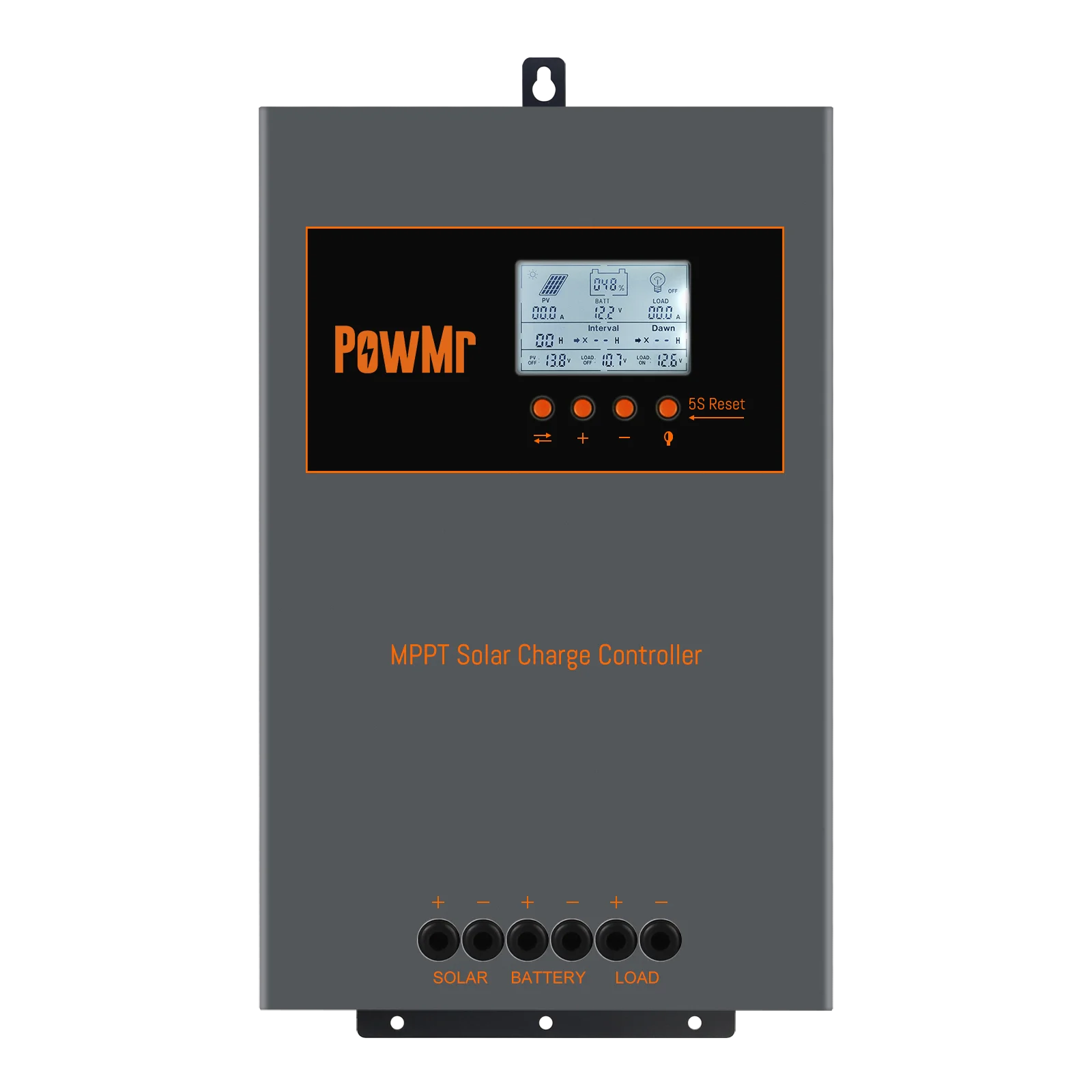 Contrôleur De Charge Solaire MPPT 100A 12V/24V à Identification Automatique – écran LCD