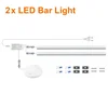 Tiras de luces LED para gabinetes, paquete de 2, 50 cm
