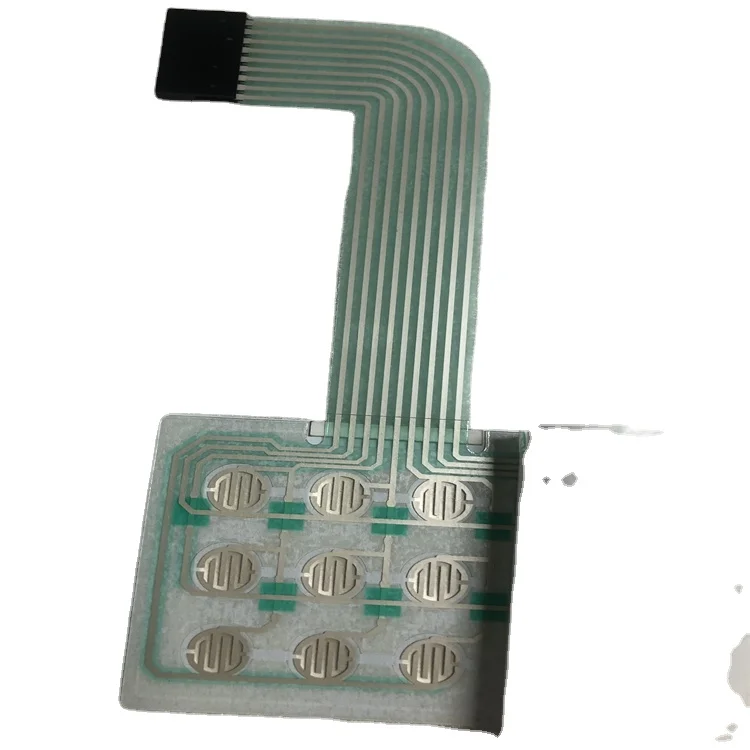 Customize Design 4x3 Matrix Keyboard Silkscreen Printing Graphic Overlay Tactile Polydome Membrane Switch Keypad With Adhesive