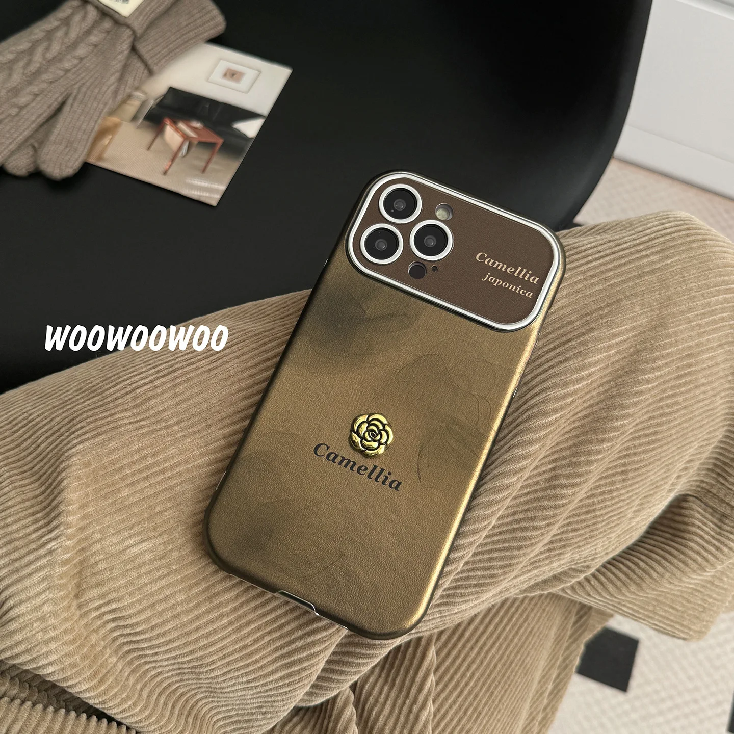 Elegant Vintage Camellia Leather Classic Chic Style Mobile Phone Case for iPhone 11 12 13 16 Pro Max Plus XS XR 14 Pro Max supplier