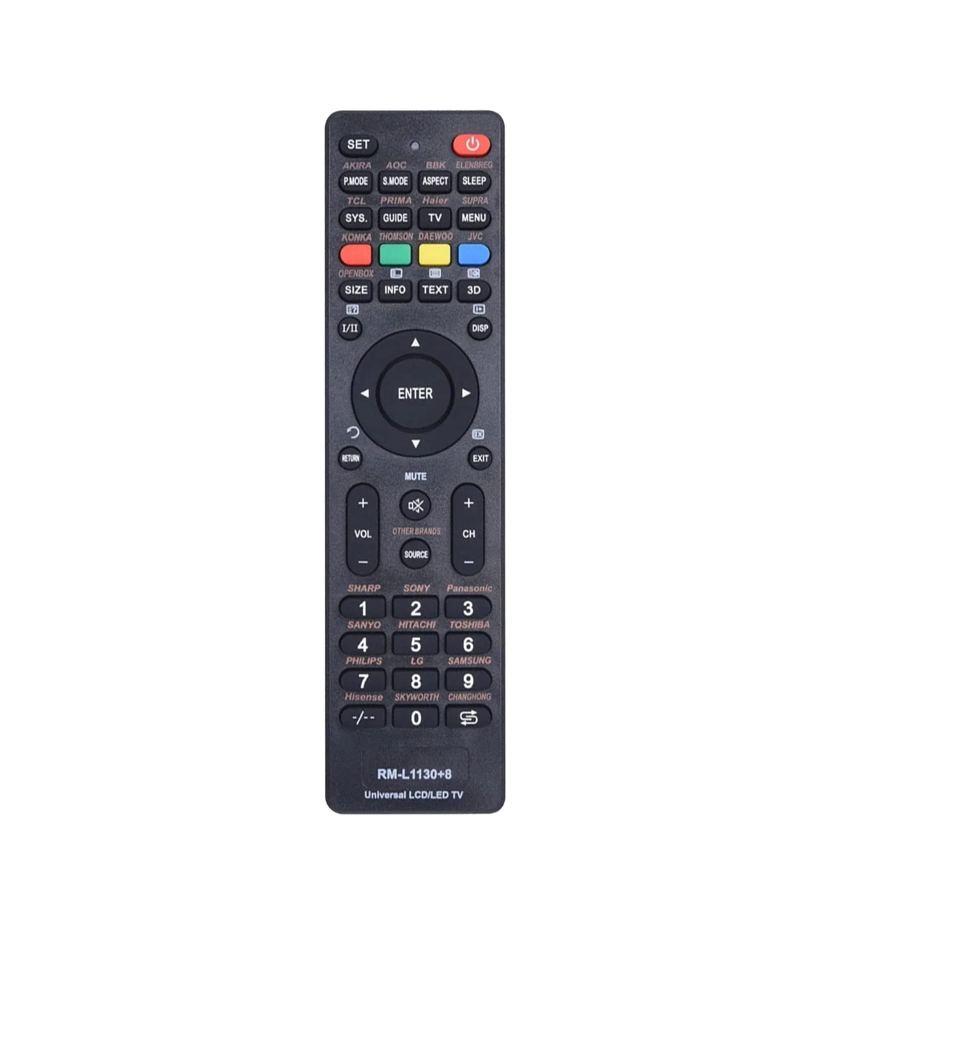 Brand New Prime Rm-l1130+8 Universal Lcd Led Tv Box Ir Remote Control ...