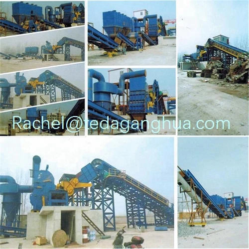 Cast Iron Recycling Machine Hummer Waste Bicycles Scrap Metal Crusher
