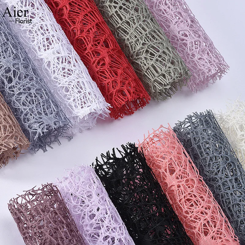 Aierflorist Newly Colorful Mesh Flower Wrapping Paper Bouquets For ...