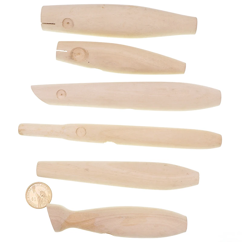 Large 6.0 Inch Unpainted Wood Musky Fishing Lure Blank Through Hole