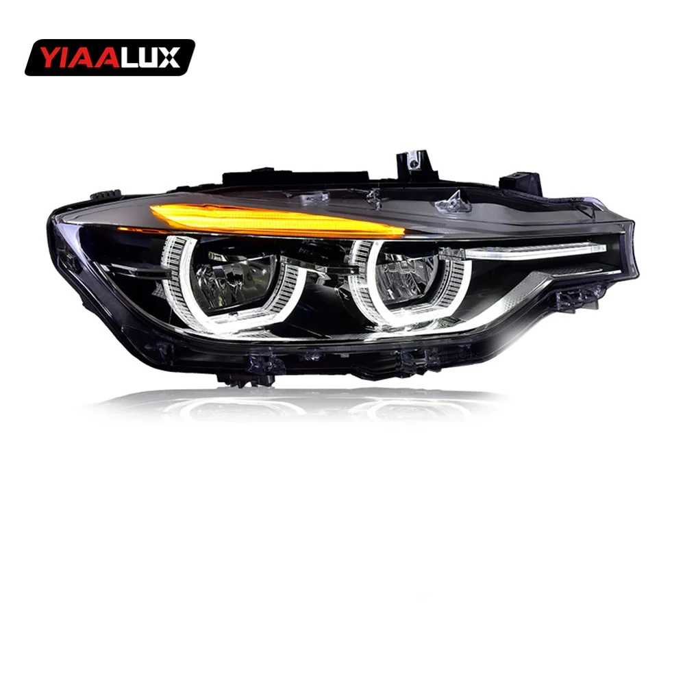 Upgrade Lampu Siang Hari Full Plug and Play Lampu Depan LED Mobil untuk BMW 3 Series F30 F35 2013-2018 318i 320i 325i 330i 335i