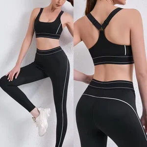 Wholesales Famous Brand Sports Bra Breathable Tight Yoga Pants Sportswear Wear for Yoga Fitness