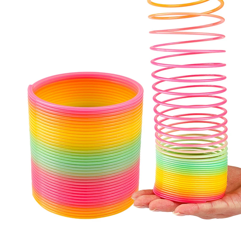 Factory Wholesale Soft Magic Rainbow Spring Coil Toys for Kids Gifts Early  Educational Toys Magic Spring Rainbow Circle