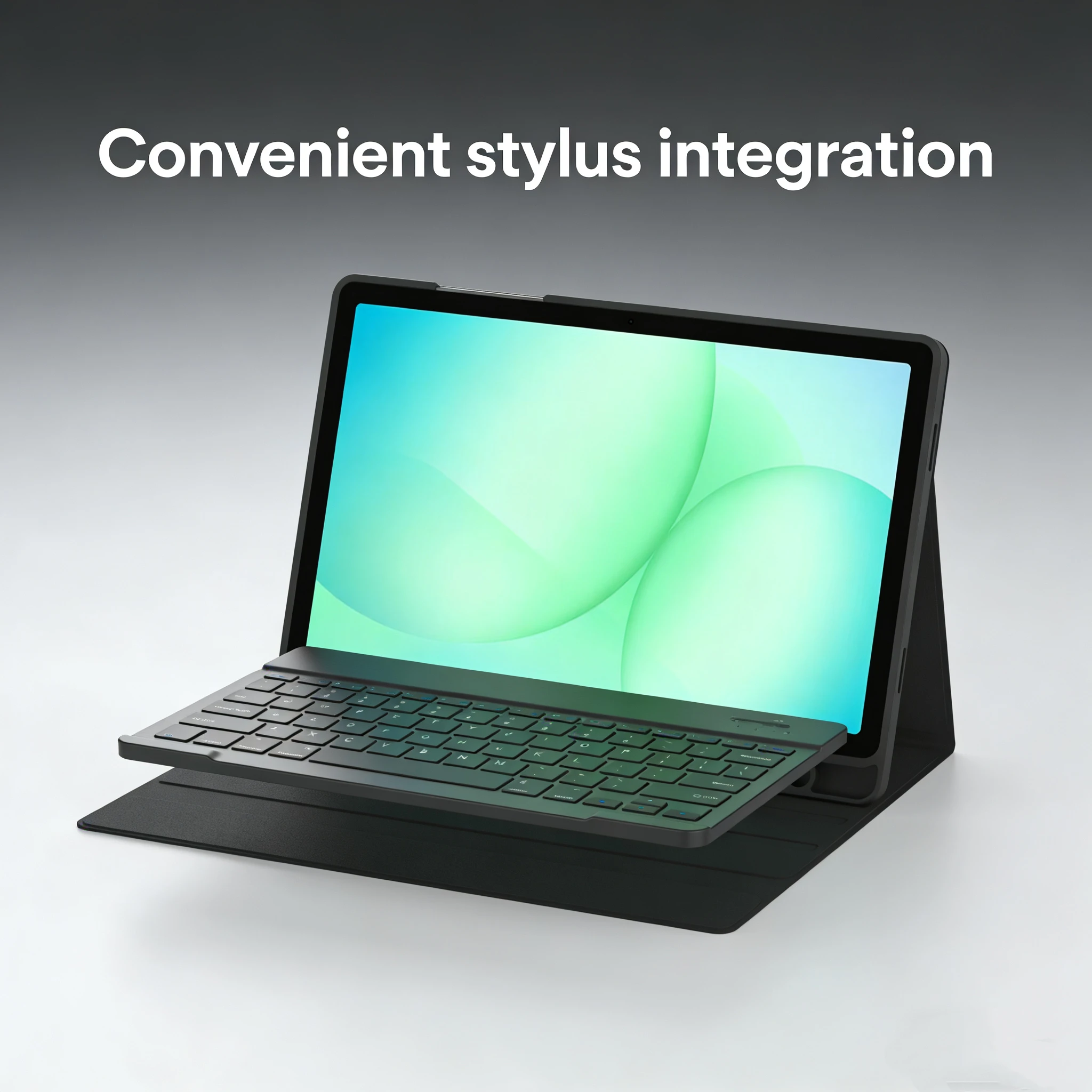 product laudtec tablet keyboard case with stylus 2 in 1 detachable  lightweight protection  multi angle stand for mobile office-5