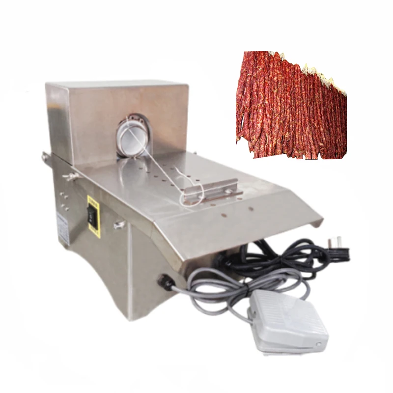 Latest Model Desktop Sausage Ham Binding Machine Tying Twisting Hot Dog Knotting Linking Equipment Binder Linker of Hams