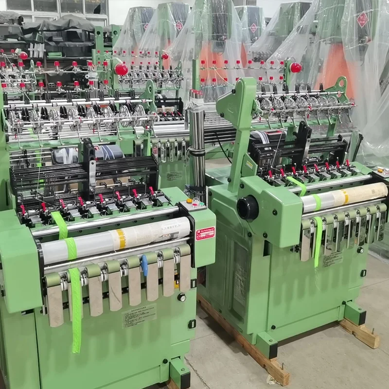 Shuttleless Needle Loom Machine Automatic Power Loom Woven Bandage Making Machine  Mattress Edge Ribbon Tape Needle Loom Machine