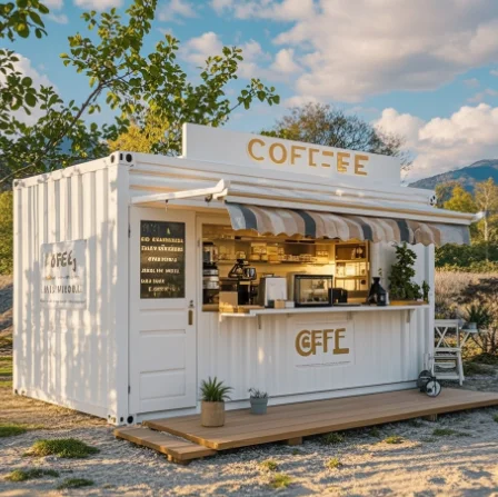 Modern Customizable 20ft Container Cafe Best Price for Your Own Coffee Shop factory