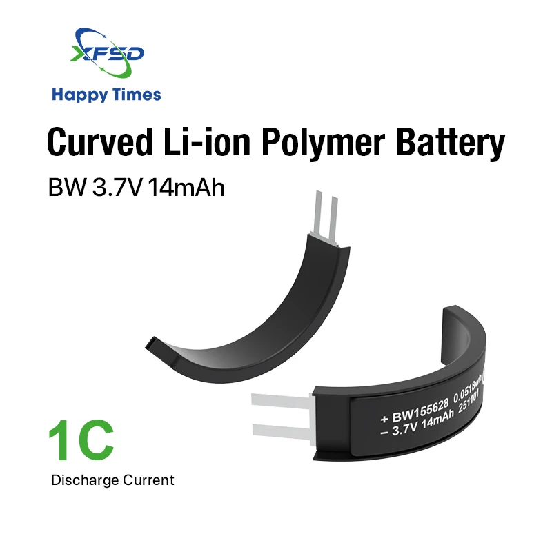 155628 Ceallraí LiPo Tanaí 3.7V 14mAh Ceallraí Li-Pholaiméir Beag Cuartha Cill Cliste Inchaite Fáinne Speisialta Cruth