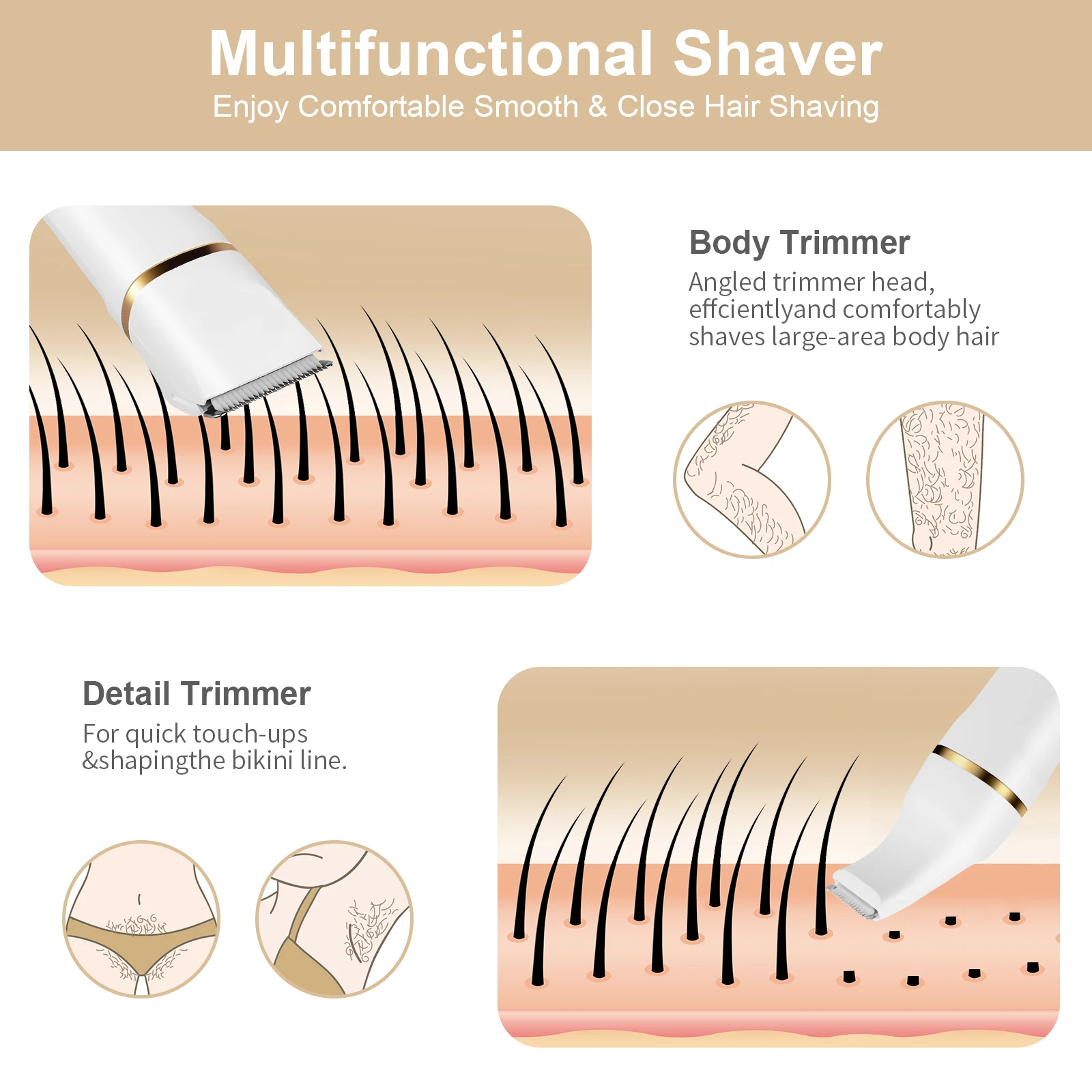 4 в 1 Женская электробритва