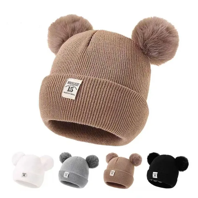 Hot Selling Knit Baby Hats Solid Colors Baby Beanie Hats Newborn Baby Hat