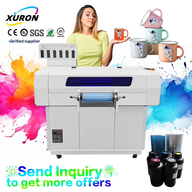 Multisurface UV LED DTF Printer Custom Multifunctional Poster and T-shirt Printing Excellence with New Condition Pigment Ink