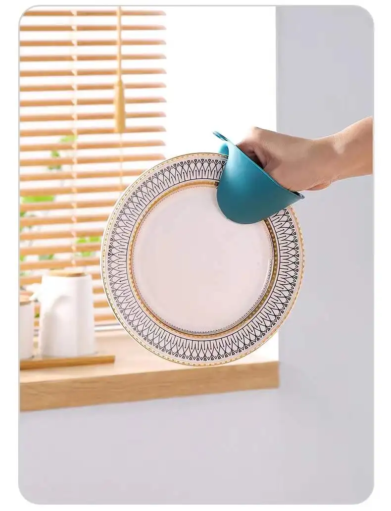 Silicone Oven Mitts Heat Resistant for Kitchen Finger Protector Pot Holder for Cooking Baking BBQ Heat Resistant Kitchen manufacture