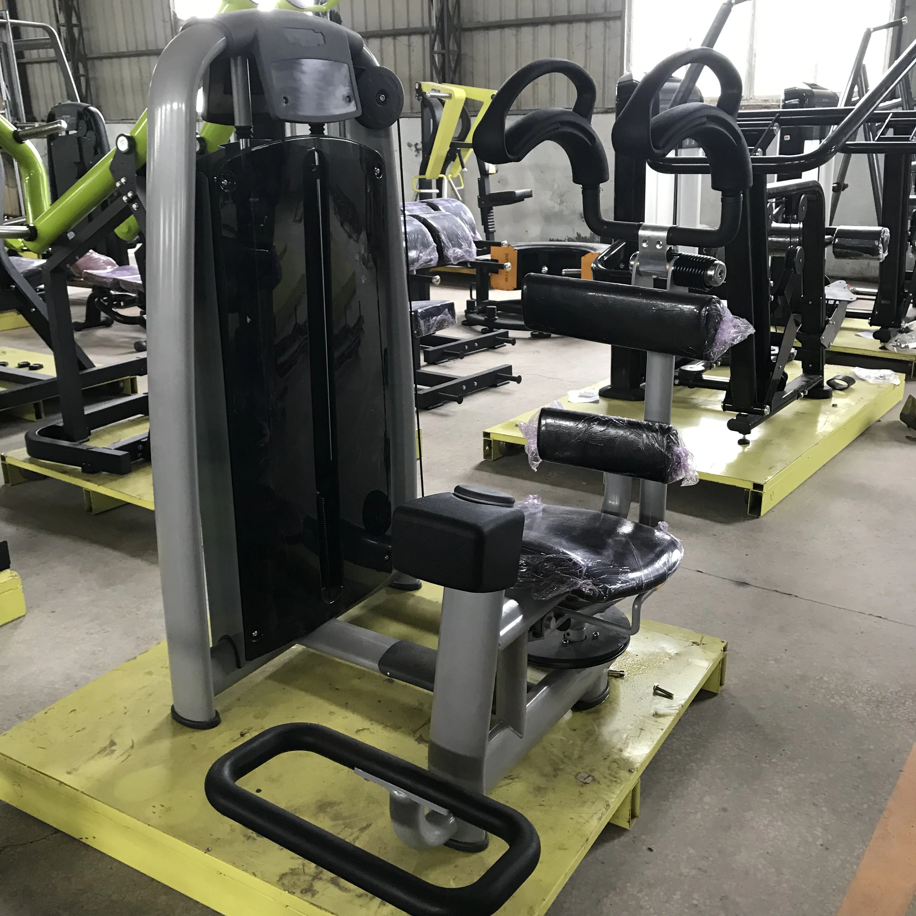 Pin Loaded Strength Abdominal Machine Selectorized Commercial Gym Fitness Equipment Seated Waist Twist Rotary Torso Machine
