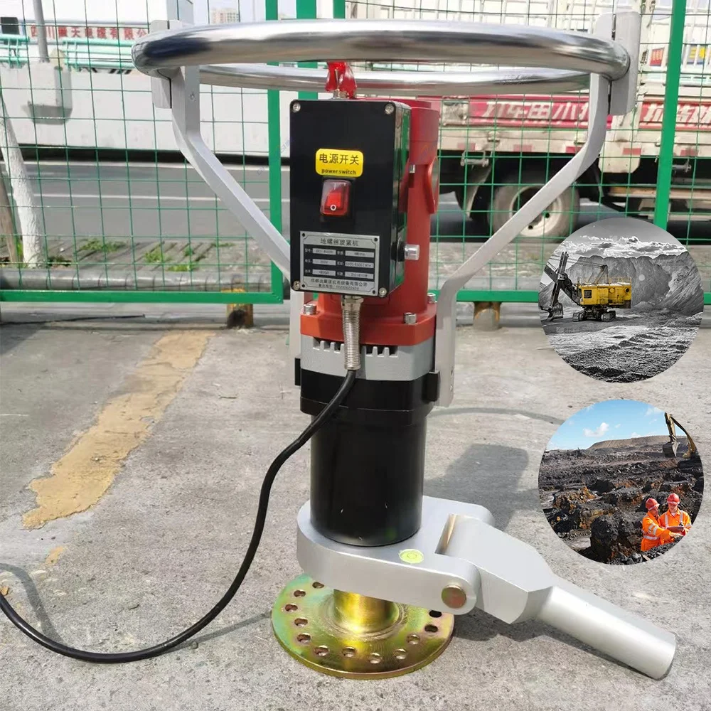Easy to Operate Solar Mounting Portable Hand Drilling Rig Ground Screw Earth Anchor Hydraulic Pile Driver Machine