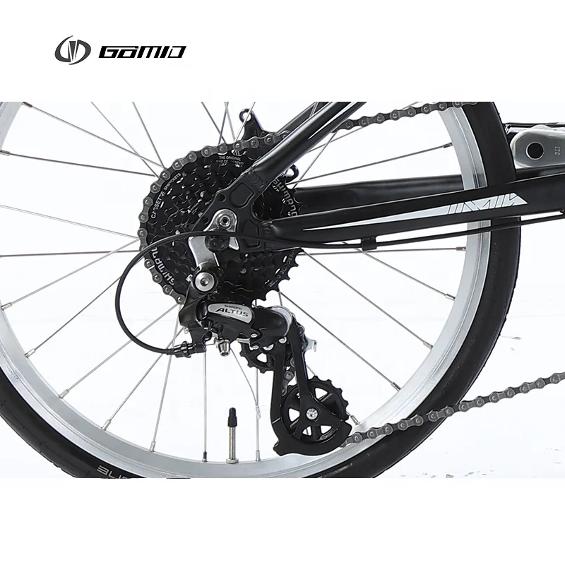 GOMID Aluminium Alloy Folding City Bike V Brake Bicicletas SHIMANO Kit Gear Cycle SCHWALBE Tire Bisiklet Custom Foldable Bicycle