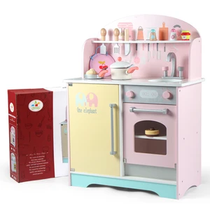 2026 Hot Sale Children Kitchen Wooden Toys Pretend Play Set China Factory Supply Best Price Educational Toy Wooden Cube