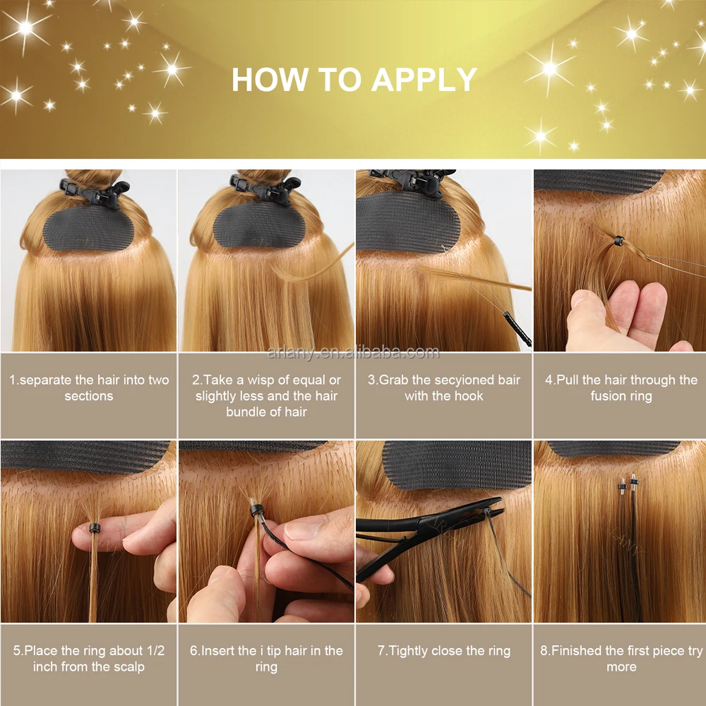 Custom Hair Extension Holder Display Rack Linkage Micro Ring Beads Hair