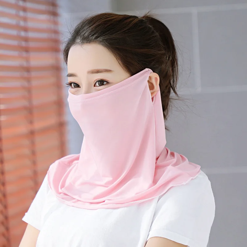 FF1149 Sun Protection Cooling Face Mask Golf Bandanas With Ear Loops Summer Outdoor Activities UV Protection Face Cover