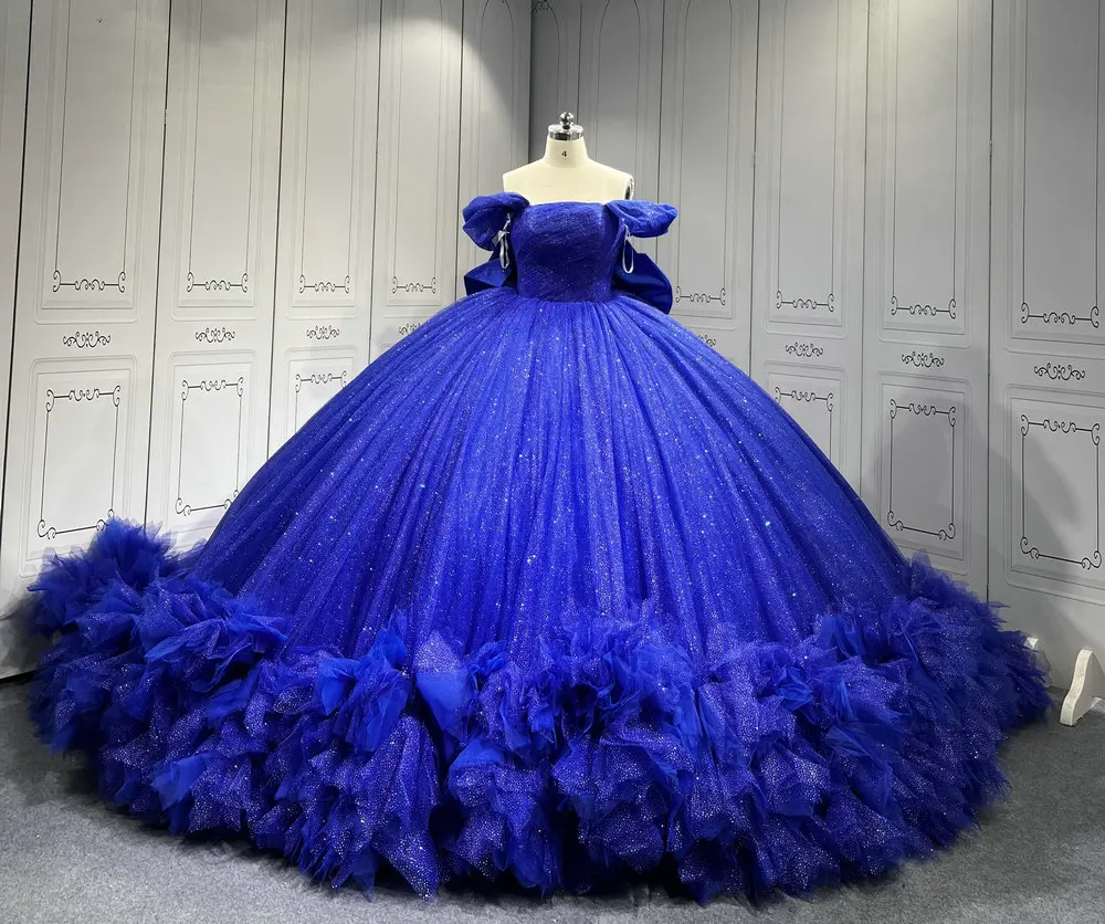 Mumuleo Royal Blue Quinceanera Dress Azul Vestidos De 15 Quinceaera Para  2025 Miss XV Vestido Vestidos Para 15 Aos