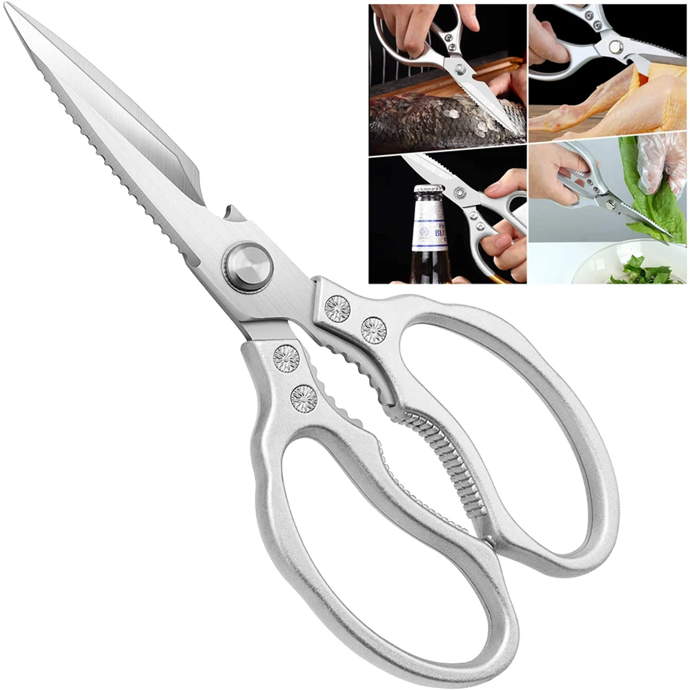 Kitchen Scissors, CGBE Multi-Purpose Kitchen Shears, Heavy Duty Dishwasher  Safe Food Scissors, Non Slip Stainless Steel Sharp Cooking Scissors for