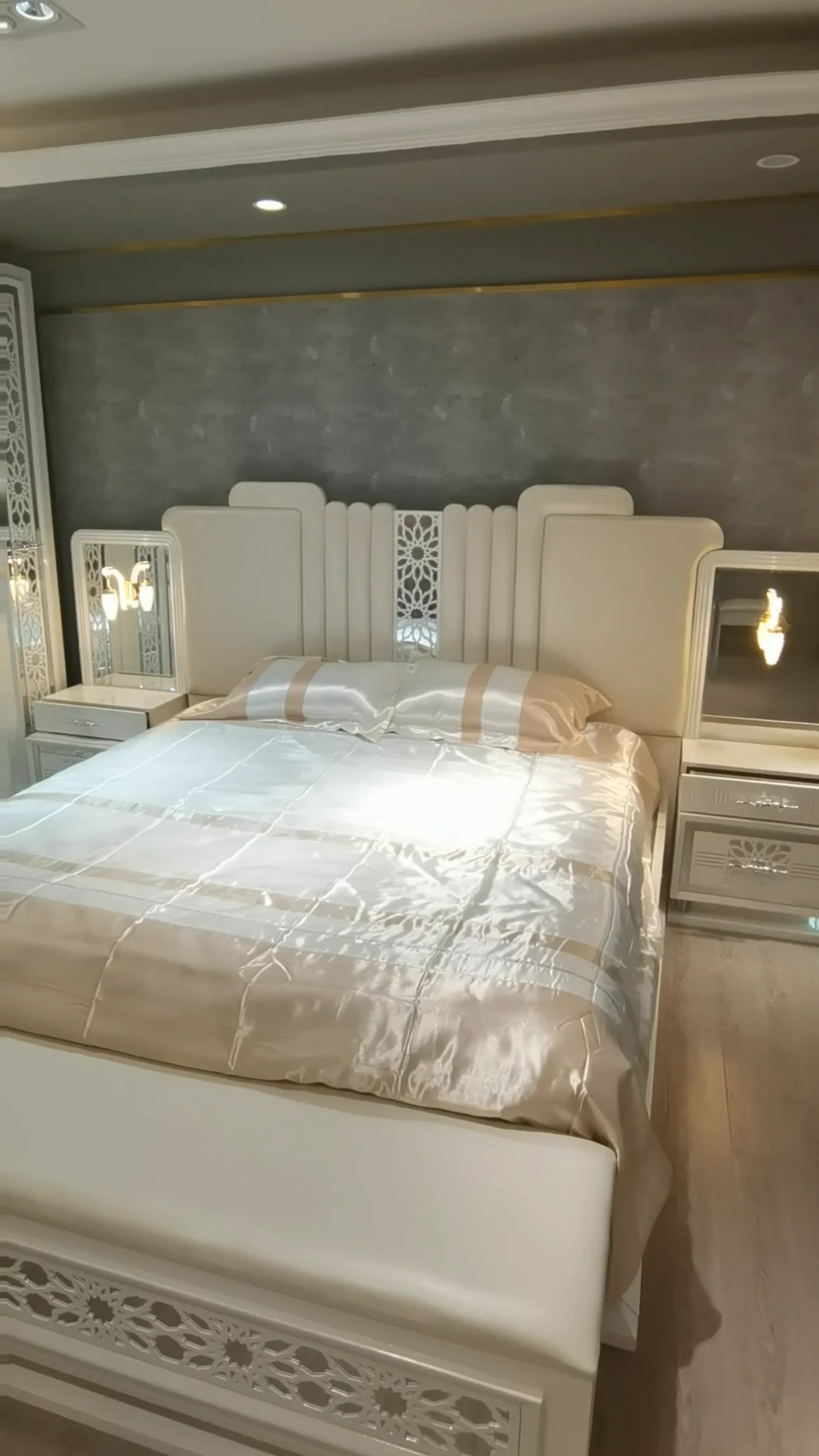 Gc Furniture Rts9844 Bed Master Bedroom Set Paint Melamine Mdf Bedroom