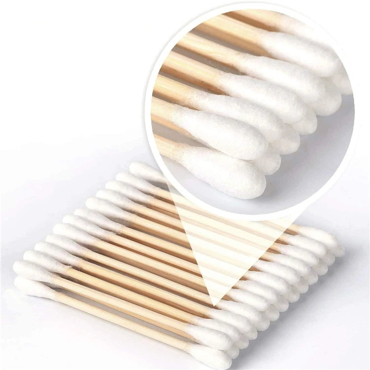 100 Allnatural Qtips Cotton Swabs 500pcs Doubleended Cotton Swab