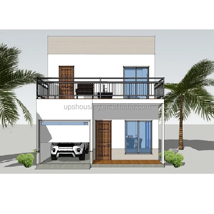 High Quality Modern Prefabricated Tiny House Fast Constructed Sandwich Panel for Workshop Carport Use in Haiti