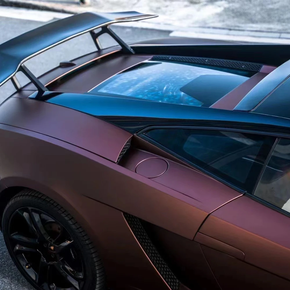 TSAUTOP Ultimate Flat Coffee Color Changing Vehicle Wrap Car Vinyl