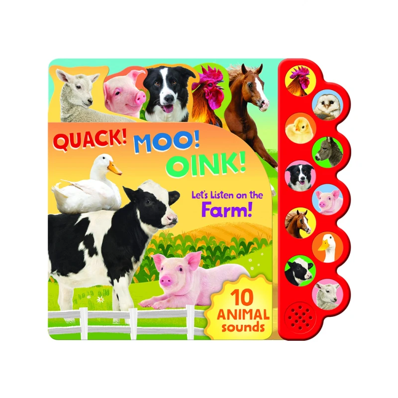 Children English Talking Animal Cover Kids Programmable Sound Push 