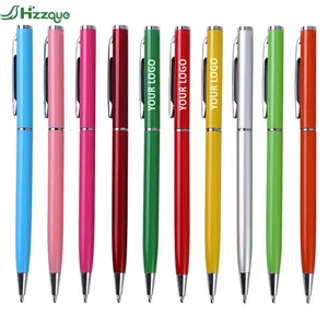 Promotional Ball Pen Customized Logo Slim Metal Pen with Custom logo for Promo Pens