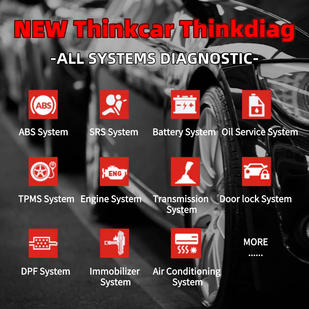 Thinkdiag Full System + 15 Reset software 1 Year free update Auto OBD2 Scanner OBDII code reader PK AP200 easydiag