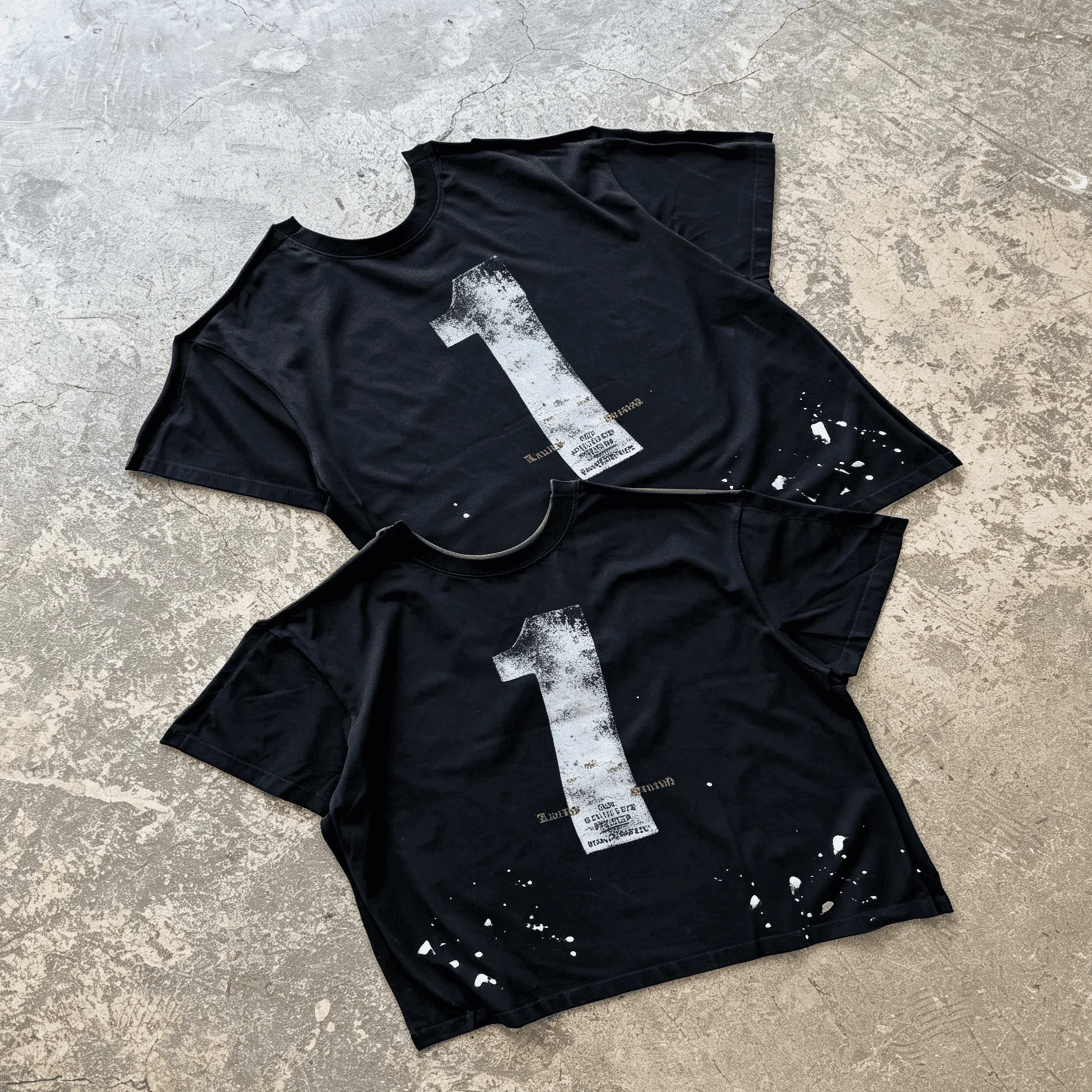 Custom Y2K Camo Cropped T Shirt Mens Oversized Heavyweight Cotton Streetwear Splash Ink Retro Casual Hip Hop Tee gallery 4